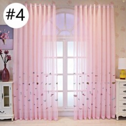 Dekorativ Fönsterskärm Fiskbroderad Skir Gardin Måttbeställd Gardin För Vardagsrum