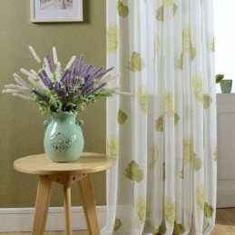 Elegant Lotus Voile-Gardin,...
