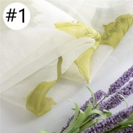 Elegant Lotus Voile-Gardin, Måttbeställd, Persienner, För Vardagsrum Och Sovrum