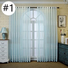 Dekorativ Fönsterskärm Med Växttryck, Broderad, Skir Gardin, Måttbeställd Gardin För Vardagsrum