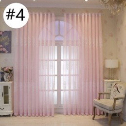 Dekorativ Fönsterskärm Med Växttryck, Broderad, Skir Gardin, Måttbeställd Gardin För Vardagsrum