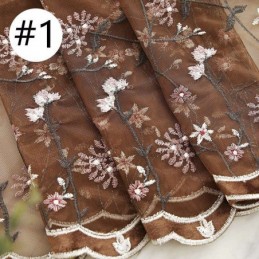 Dekorativa Fönsterskärmar Broderade Tyllgardiner För Vardagsrum