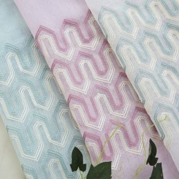 Lyxig Broderad Fönsterskärm För Vardagsrum/Matsal, Måttbeställd Gardin