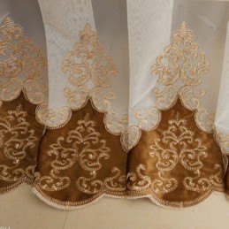 Måttbeställda Gardiner, Transparent Broderat Fönsternät För Vardagsrum/Sovrum