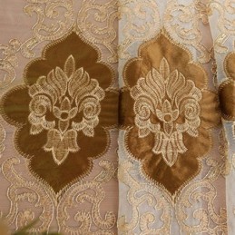 Måttbeställda Gardiner, Transparent Broderat Fönsternät För Vardagsrum/Sovrum