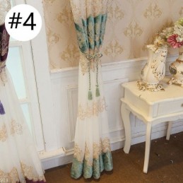 Måttbeställda Gardiner, Transparent Broderat Fönsternät För Vardagsrum/Sovrum