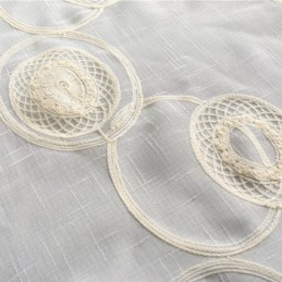 Cirkelbroderi Skira Gardiner För Vardagsrum/Sovrum