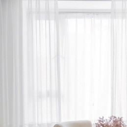 Modern Geometrisk Vågmönster Fönsterskärm Balkong Broderad Vit Gardin Måttbeställd Gardin