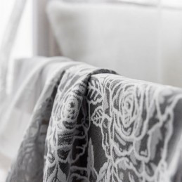 Modern Blommönstergardin Måttbeställd Gardin I Tyll, Transparent För Vardagsrum, Sovrum