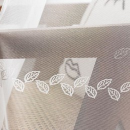 Modern Blommönstergardin Måttbeställd Gardin I Tyll, Transparent För Vardagsrum, Sovrum