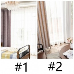 Modern Måttbeställd Gardin I Jacquard Med Mörkläggningsgardiner För Vardagsrum