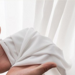 Moderna Fönsterskärmsgardiner Med Randiga Präglingar För Sovrum, Måttbeställda Gardiner