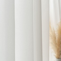 Modern Vit Tyllgardin Måttbeställd Fjädergardin För Vardagsrum