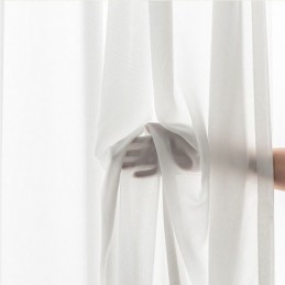Modern Vit Tyllgardin Måttbeställd Fjädergardin För Vardagsrum