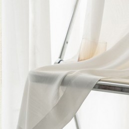 Modern Vit Tyllgardin Måttbeställd Fjädergardin För Vardagsrum