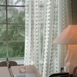 Nordisk Präglad Skir Gardin Måttbeställd Gardin I Tyll Vardagsrum Sovrum