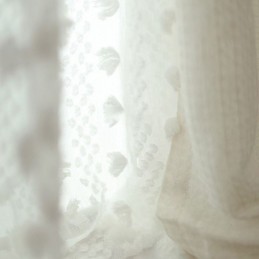 Nordisk Präglad Skir Gardin Måttbeställd Gardin I Tyll Vardagsrum Sovrum