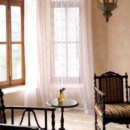 Broderad Tyllgardin Måttbeställd Gardin Europeisk Voile För Vardagsrum