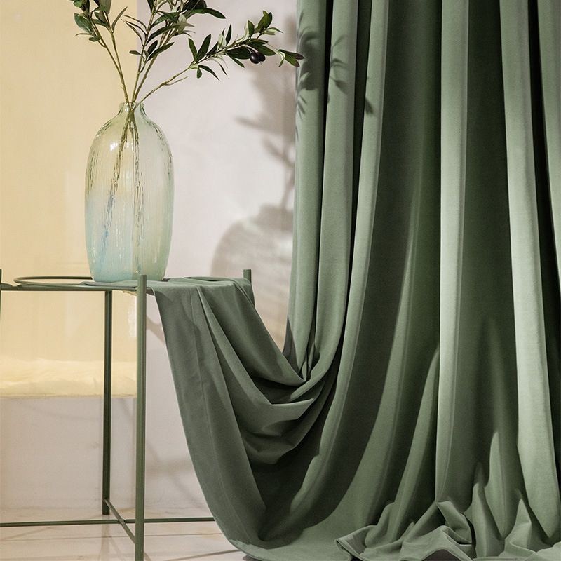 Nordisk Stil, Enfärgad Hotellflanell, Mörkläggningsgardin, Måttbeställd Gardin