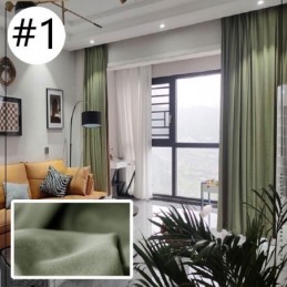 Nordisk Stil, Enfärgad Hotellflanell, Mörkläggningsgardin, Måttbeställd Gardin