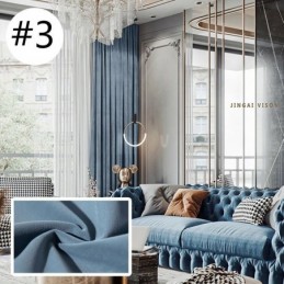 Nordisk Stil, Enfärgad Hotellflanell, Mörkläggningsgardin, Måttbeställd Gardin