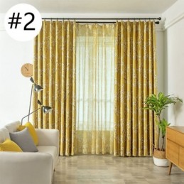 Mörkläggningsgardin Måttbeställd Gardin I Amerikansk Stil Med Växttryck