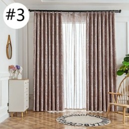 Mörkläggningsgardin Måttbeställd Gardin I Amerikansk Stil Med Växttryck