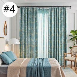 Mörkläggningsgardin Måttbeställd Gardin I Amerikansk Stil Med Växttryck