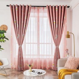 Mörkläggningsgardin Måttbeställd Gardin Med Amerikanskt Blommönster