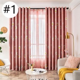 Mörkläggningsgardin Måttbeställd Gardin Med Amerikanskt Blommönster