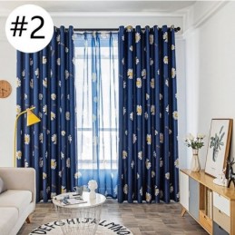 Mörkläggningsgardin Måttbeställd Gardin Med Amerikanskt Blommönster