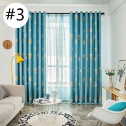 Mörkläggningsgardin Måttbeställd Gardin Med Amerikanskt Blommönster