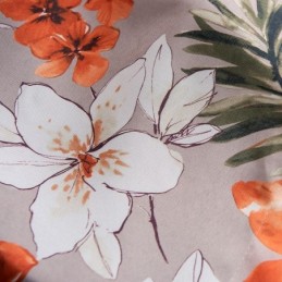 Gardin I Bomull Och Linne, Måttbeställd Gardin, Amerikansk Stil, Blommönster