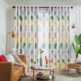 Gardinernordic Styleovala Mönstrade Gardiner