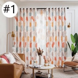 Gardinernordic Styleovala Mönstrade Gardiner