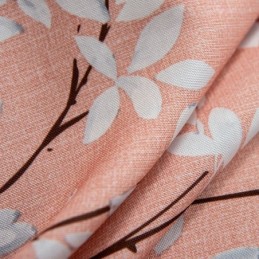 Måttbeställd Gardin Med Amerikanskt Växtmönster, Halvmörkläggande