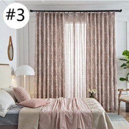 Måttbeställd Gardin Med Amerikanskt Växtmönster, Halvmörkläggande