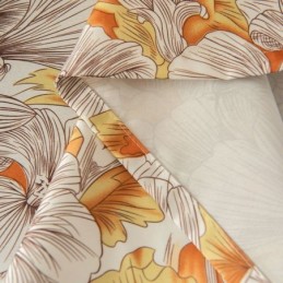 Halvmörkläggningsgardin Måttbeställd Gardin I Amerikansk Stil Med Växttryck