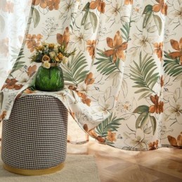 Gardiner I Amerikansk Stil Med Växttryck