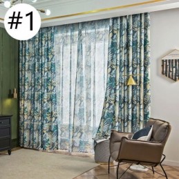 Amerikansk Gardin Måttbeställd Gardin Med Växttryck