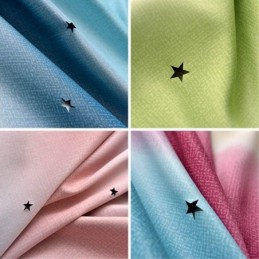 Mörkläggningsgardin Måttbeställd Gardin Ihålig Stjärna Med Transparent Sken, Sovrum