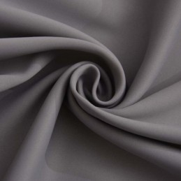 Modern Grå Mörkläggningsgardin Måttbeställd Enfärgad Sidenimitationstyg För Vardagsrum/Sovrum