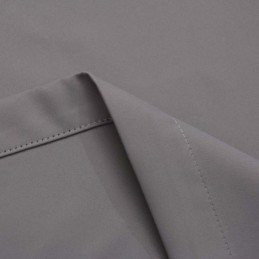 Modern Grå Mörkläggningsgardin Måttbeställd Enfärgad Sidenimitationstyg För Vardagsrum/Sovrum