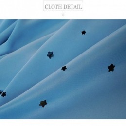 Gardiner Med Stjärnor Romantisk Mörkläggning För Fönster Och Sovrum