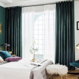 Max Mörkläggningsgardin Måttbeställd Gardin Sammet Imitation Mörk Enfärgad Sovrum