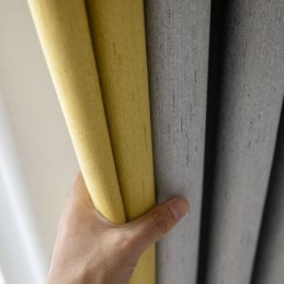 Dubbelfärgad Skarvningsgardin Måttbeställd Gardin Modern Enkel Halvmörkläggningsgardin Vardagsrum Sovrum Tyg