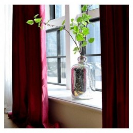 Stort Fönster I Sammet, Måttbeställd Gardin, Måttbeställd Gardinpanel, Flera Färger I Urvalet, En