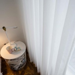 Vit, Andningsbar, Skir Gardin, Måttbeställd, Modern, Enkel, Vardagsrum, Sovrum, Arbetsrum, Tyg