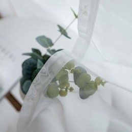 Vit, Andningsbar, Skir Gardin, Måttbeställd, Modern, Enkel, Vardagsrum, Sovrum, Arbetsrum, Tyg