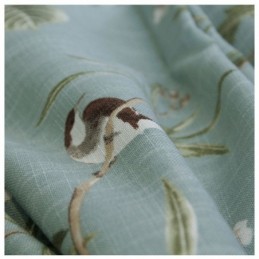 Mörkläggningsgardin Måttbeställd Gardin Amerikanskt Pastoralt Fågeltryck Andningsbar Fönstergardin